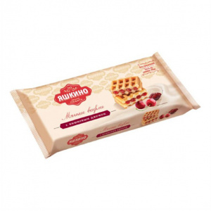 Мягкие вафли с вишневым джемом 120г