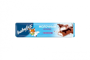Шоколад молочный Babyfox с молочной нач.45г/30