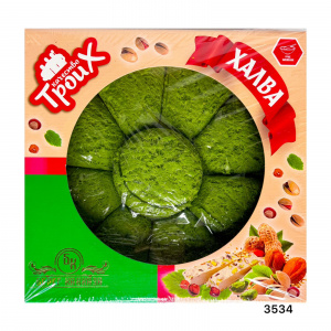 Халва арахисовая яблоко поднос (поднос НК) 3кг