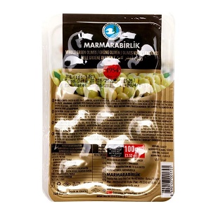 Маслины "Marmarabirlik" 0,1 кг 2XL-181-200 Kokteyl  1/24 (зеленая уп.) 