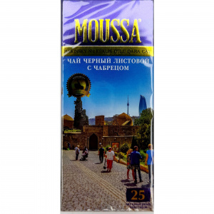 МУССА чай БАКИНСКИЙ № 1  25пак черн.байх. с чабрецом (25пак*1,8гр) (34шт./к