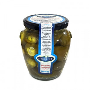 Перец Халапеньо "Arsela" фаршированный сыром 530 гр (стекло) 1/12