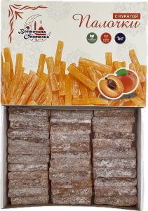 Лукум пальчики ВФ с курагой 1кг кор*10шт