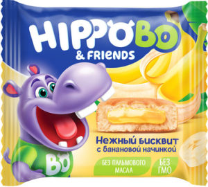 Пирожное HIPPOBO с банановой начинкой 32г*12