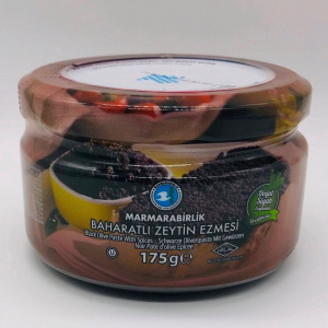 Паста "Marmarabirlik" Baharatli из черных оливок со СПЕЦИЯМИ 175 гр ст/б 1/12
