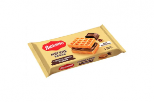 Мягкие вафли с шоколадным кремом 120г