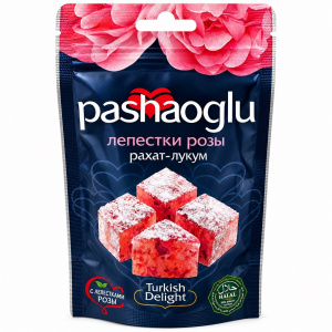 Рахат-Лукум "Pashaoglu" лепестки розы 150 гр упак*15шт