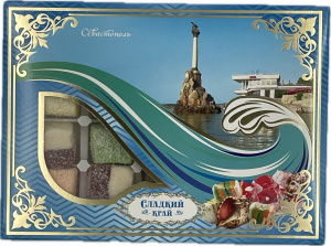 Рахат-лукум подарочная коробка "Севастополь Волна" 350гр
