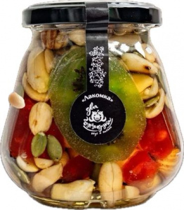 ЛАКОМКА premium Десерт из орехов, семян и цукатов в меду 0,330 кг*20 шт)
