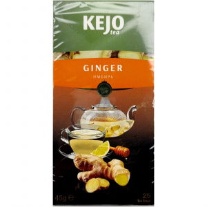 Чай травяной GINGER (Имбирь) KejoTea 25 пак по 1,8 гр 45г (10шт)