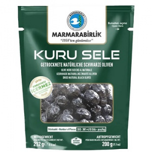 Маслины черные Marmarabirlik 0,2кг 3xs-381-410 KURU SELE дойпак 1/24