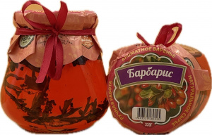 Варенье ЭКО Крым барбарис 330г (лампочка балфитюр) упак*24шт