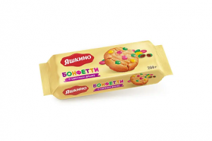Печенье сдобное Бонфетти Яшкино с цвет.драже 200г