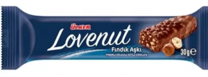 Батончик шоколадный с фундуком Ulker "Lovenut" 30 гр 1/20 НОВИНКА