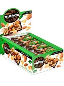 Минд.арахис.батончик Nut&go с арахисовой пастой 36Г*18