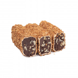 Лукум сарма шоколадный в дробленном арахисе 5кг D902