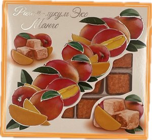 Подарочный набор рахат-лукума эко МАНГО 320гр*21шт в уп.(арт. 468)