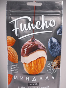 Funcho 100 г Драже Миндаль ассорти в белой и в темной кондитерской глазури со вкусом мокко  1/18