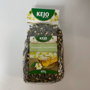 Чай ЗЕЛЕНЫЙ с ЖАСМИНОМ КEJOfoods 400гр м\у (10шт.\кор)