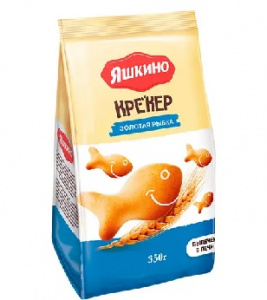 Крекер Яшкино 350г Золотая рыбка