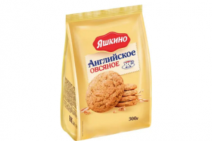 Печенье сдобное Яшкино 300г Английское овсяное