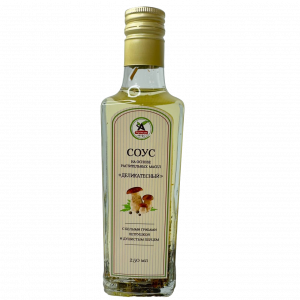 Соус "Деликатесный" на основе растительного масла с белыми грибами,петрушкой и душистым перцем 250мл